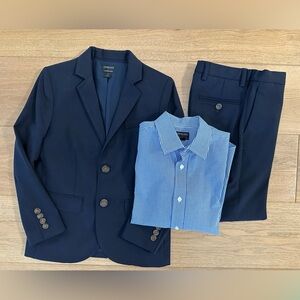 J. Crew CrewCuts wool suit and dress shirt